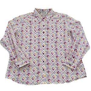 Ariat Women's REAL‎ Billie Jean LS Womens XXL Relaxed Fit Diamond Print